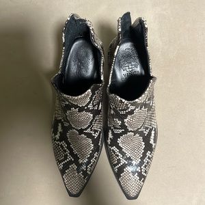 Vince Camuto Faux Snake Skin Booties
